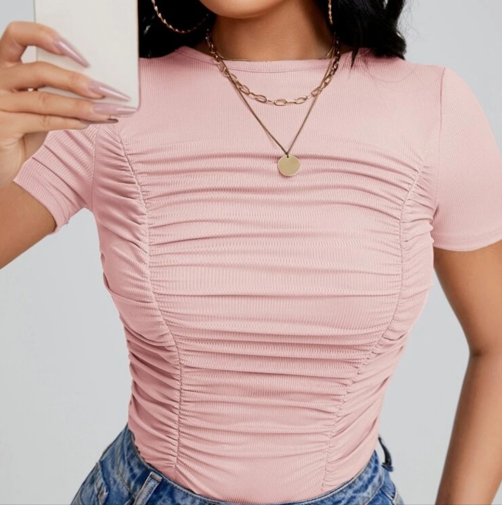 Seeing pink shirt